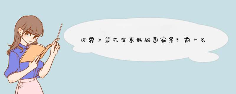 世界上最先有高铁的国家是？前十名国家按顺序一次是？中国的高铁最先是引进的还自主研发？