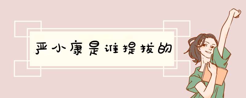 严小康是谁提拔的,第1张