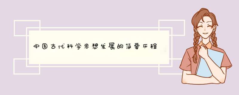 中国古代科学思想发展的简要历程,第1张