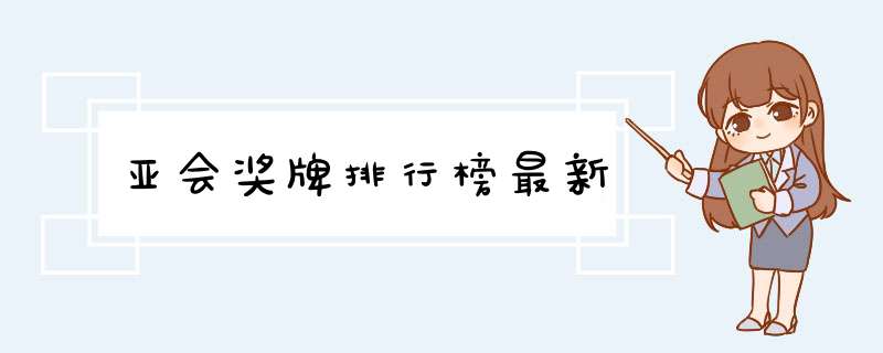 亚会奖牌排行榜最新,第1张