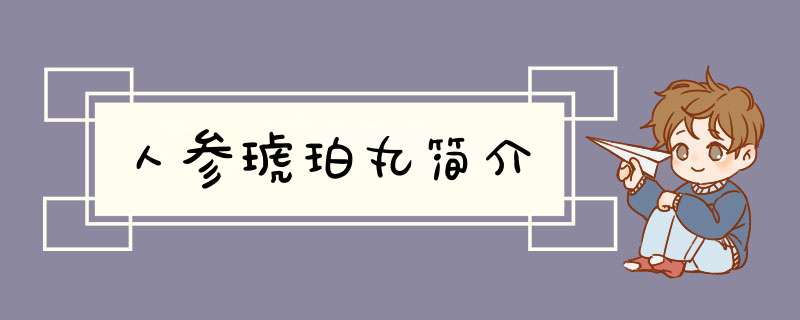 人参琥珀丸简介,第1张