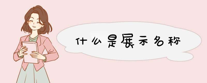 什么是展示名称,第1张