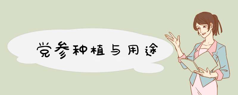 党参种植与用途,第1张