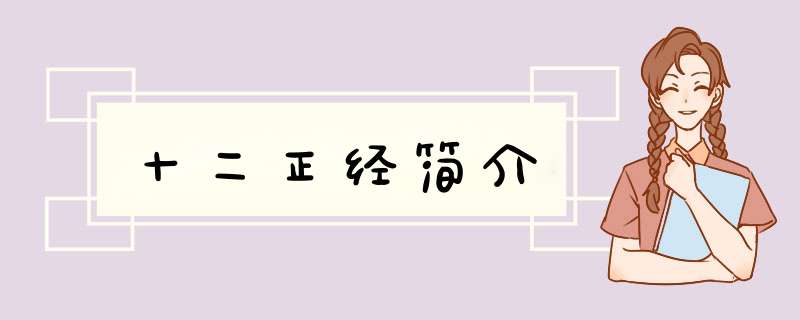 十二正经简介,第1张