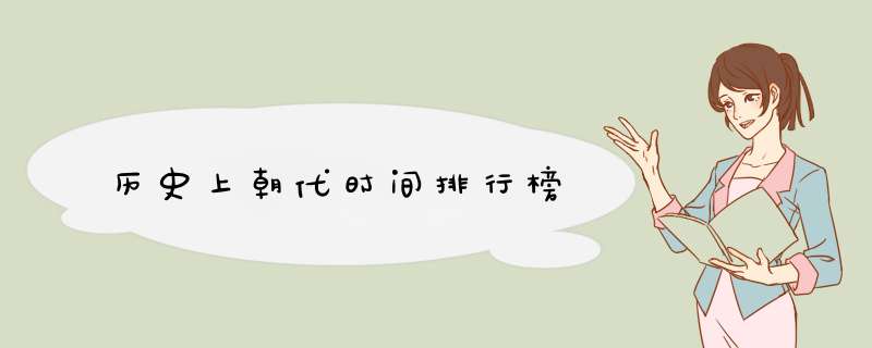 历史上朝代时间排行榜,第1张