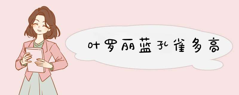 叶罗丽蓝孔雀多高,第1张
