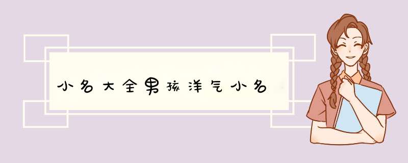 小名大全男孩洋气小名,第1张