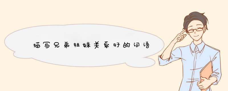 描写兄弟姐妹关系好的词语,第1张