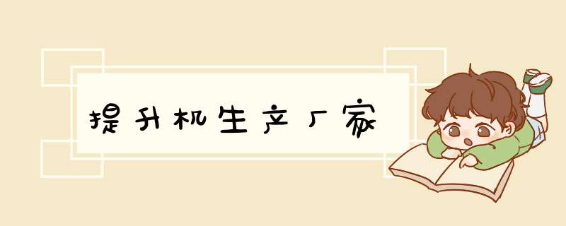 提升机生产厂家,第1张