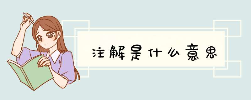 注解是什么意思,第1张