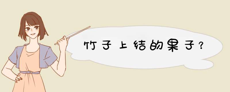 竹子上结的果子？,第1张