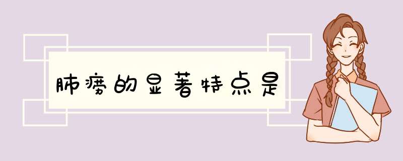 肺痨的显著特点是,第1张