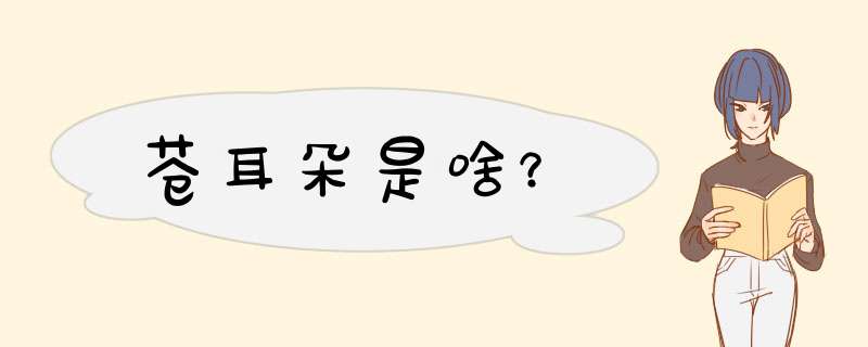 苍耳朵是啥？,第1张