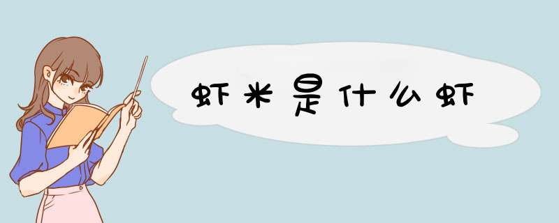 虾米是什么虾,第1张