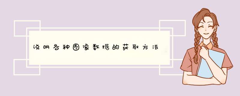 说明各种图像数据的获取方法,第1张