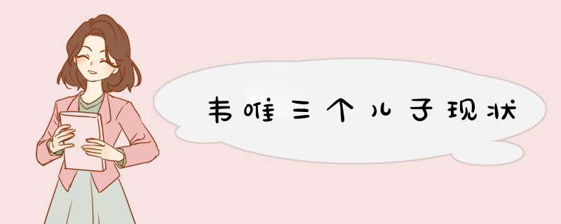 韦唯三个儿子现状,第1张