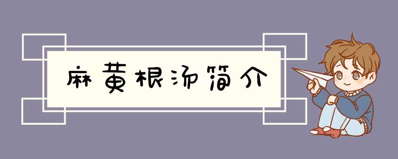 麻黄根汤简介,第1张