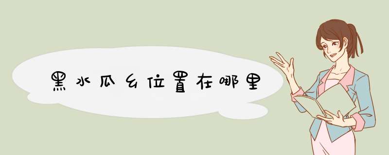 黑水瓜乡位置在哪里