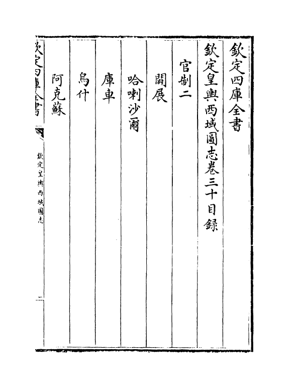 1699-钦定皇兴西域图志卷三十~卷三十一 (清)传恒_第2页