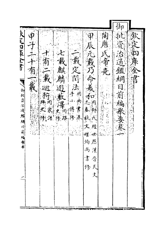 10254-御批资治通鉴纲目前编举要卷一~卷二 (宋)朱熹_第3页