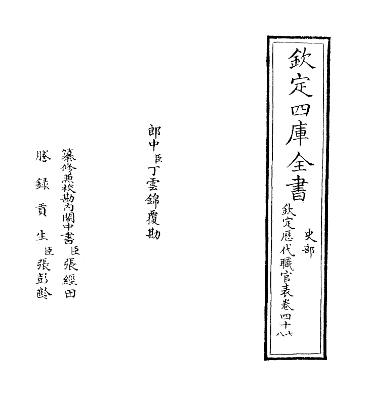 10695-钦定历代职官表卷四十七~卷四十八 (清)永瑢_第2页