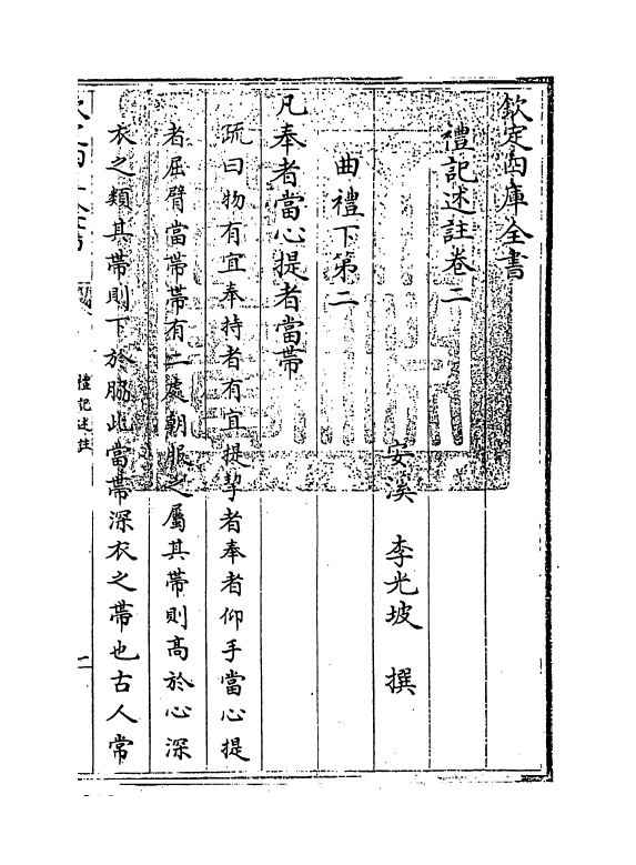 10998-礼记述注卷二~卷三 (清)李光坡_第3页