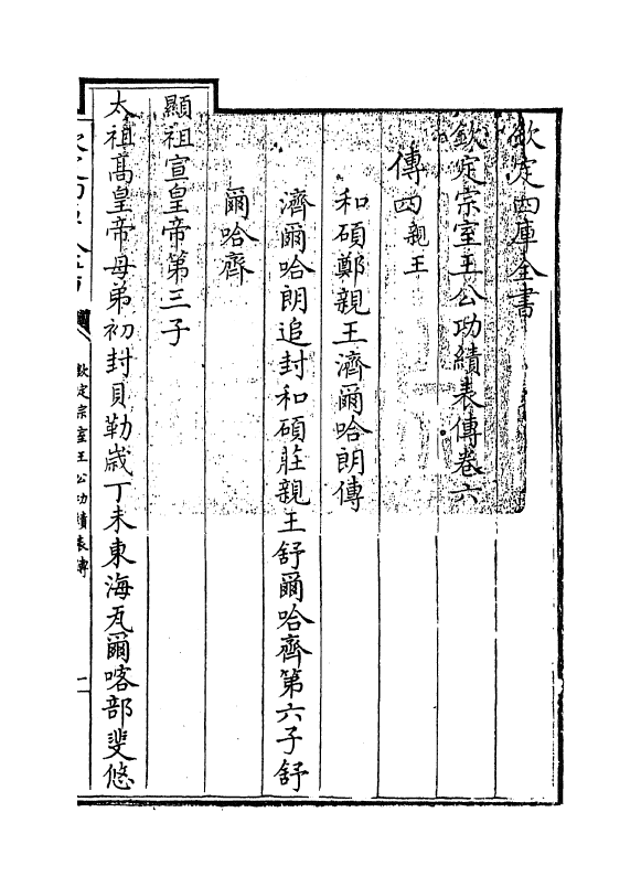 17595-钦定宗室王公功绩表传卷六~卷八 (清)作者未详.pdf_第2页