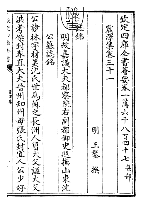 29519-震泽集卷三十一~卷三十二 (明)王鏊.pdf_第3页