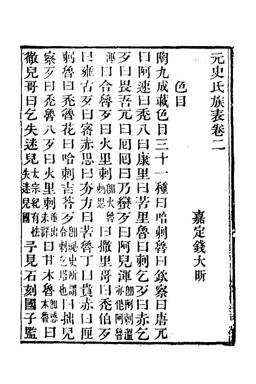 52144-元史氏族表二 (清)钱大昕撰.pdf_第2页
