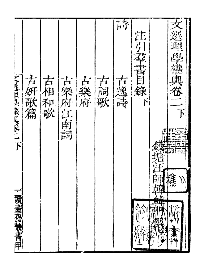 99783-讀書齋叢書甲集文選理學權輿補_顧修輯 .pdf_第2页