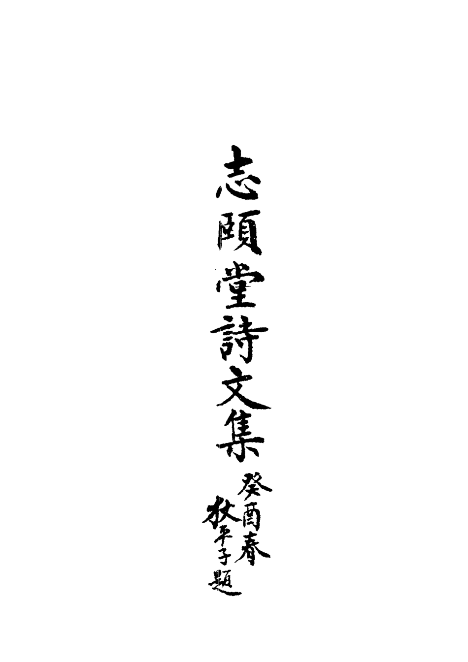 118732-志頤堂詩文集五_沙元柄著 .pdf_第2页