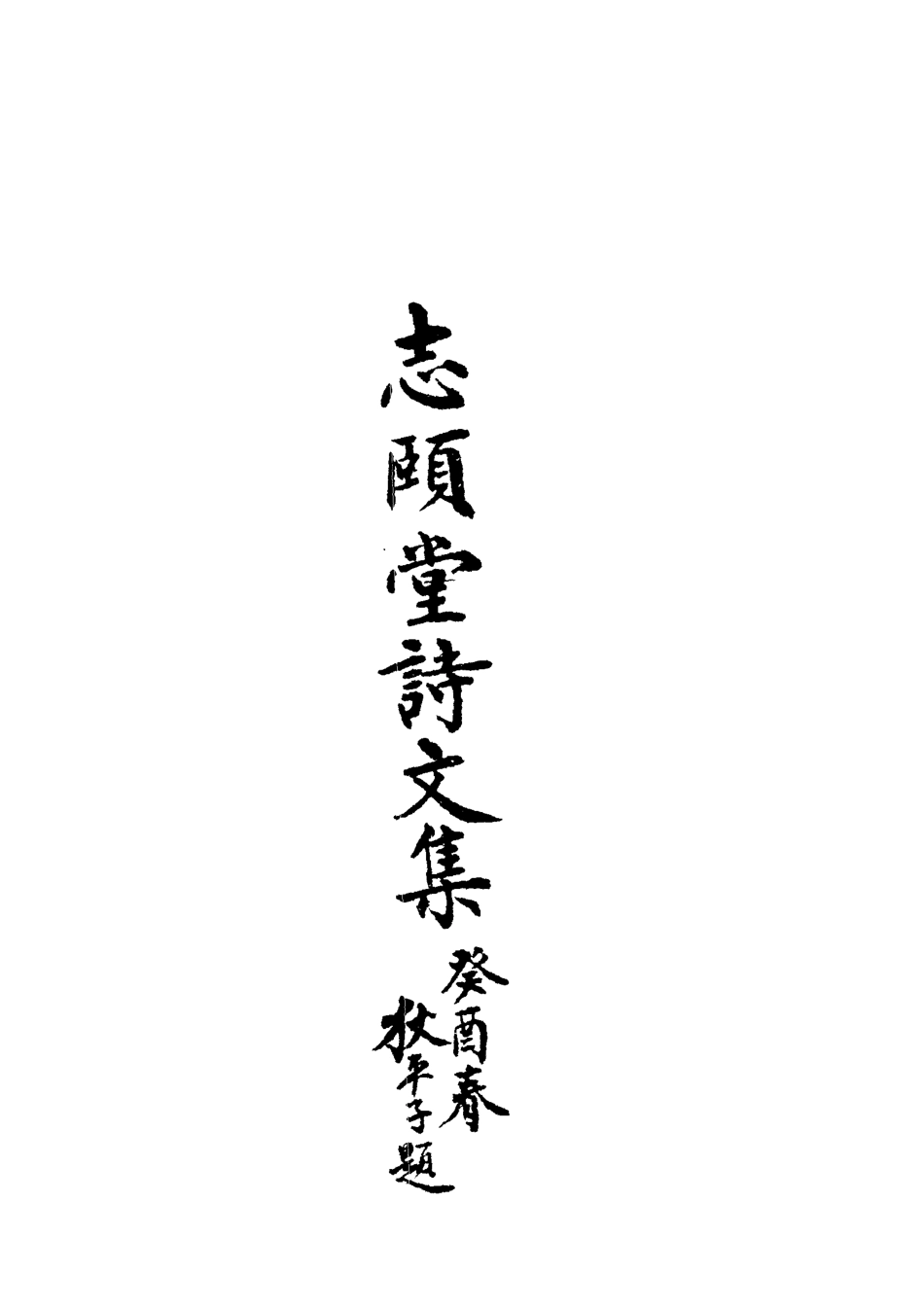 118731-志頤堂詩文集四_沙元柄著 .pdf_第2页