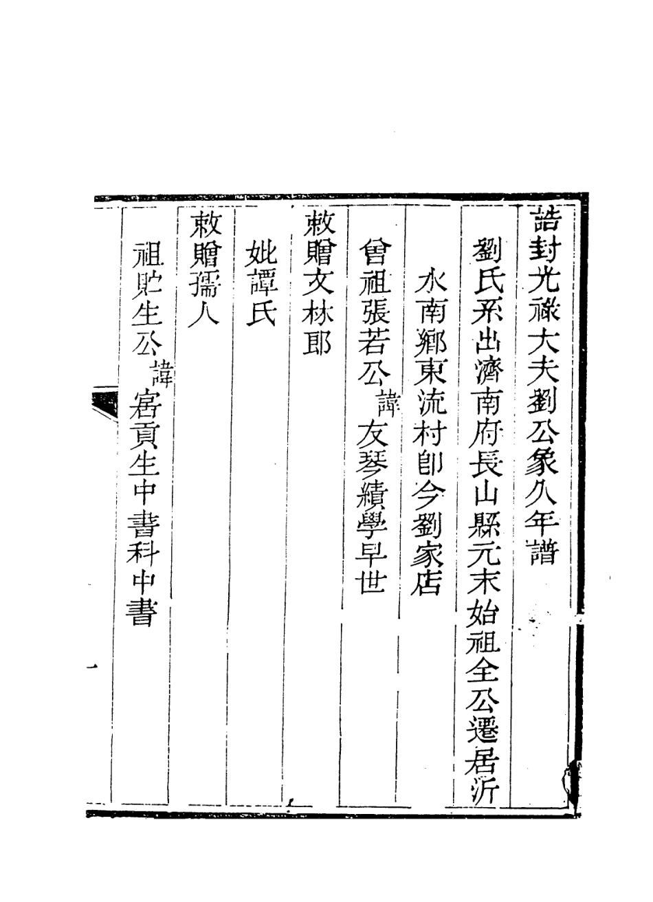 114300-誥封光祿大夫劉公像久年譜_劉策先等編 .pdf_第2页