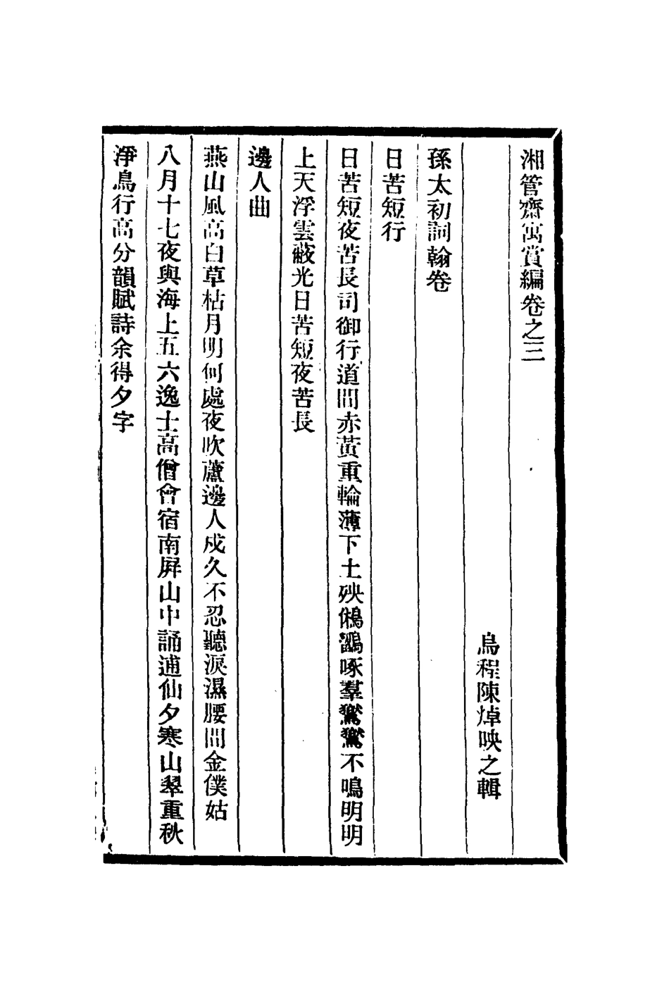 113084-湘管齋寓賞編三_陳焯撰 .pdf_第2页