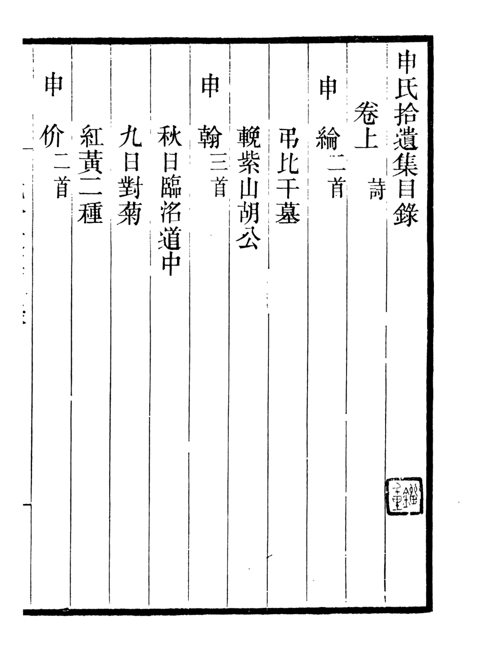 107024-畿輔叢書申氏拾遺集_王灝輯定州王氏謙德堂 .pdf_第2页