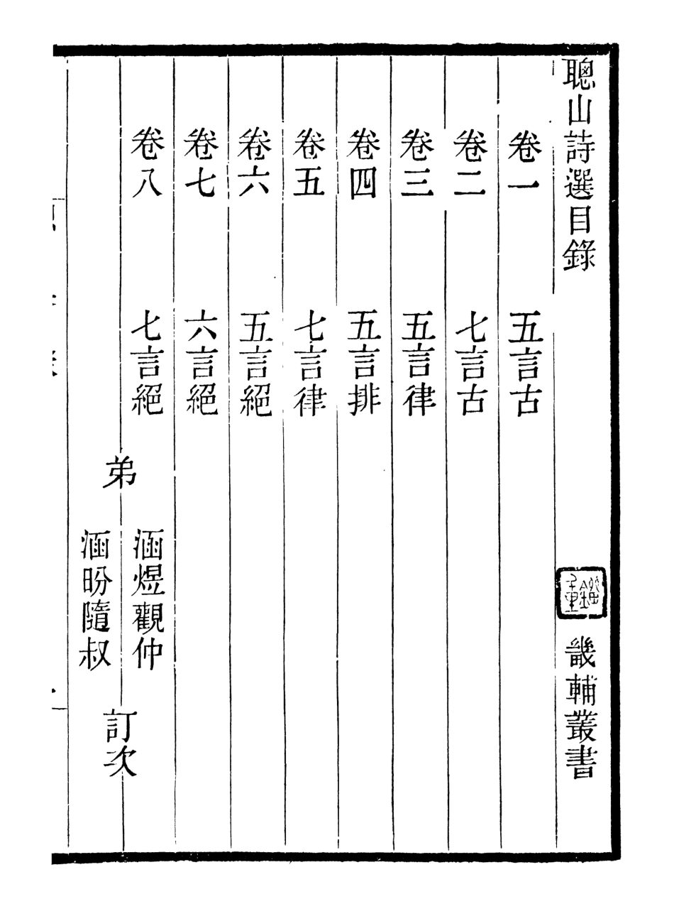 107017-畿輔叢書聰山詩選_王灝輯定州王氏謙德堂 .pdf_第2页