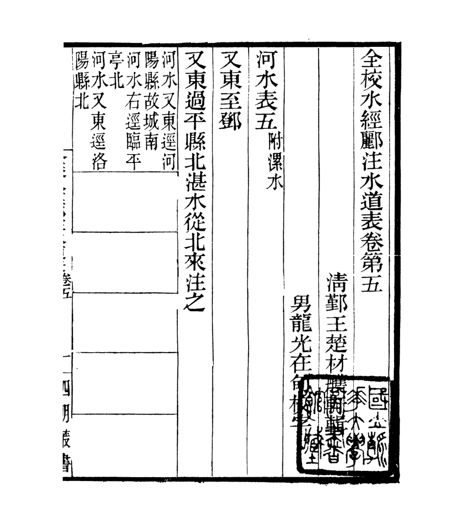 106940-四明叢書全校水經麗注水道表_張壽鏞鄞縣張氏約園 .pdf_第2页