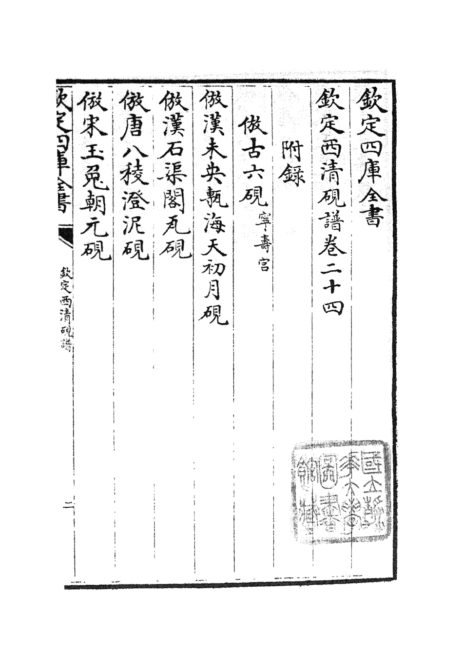 105765-四庫全書珍本初集子部譜錄類之欽定西清硯譜20 .pdf_第2页