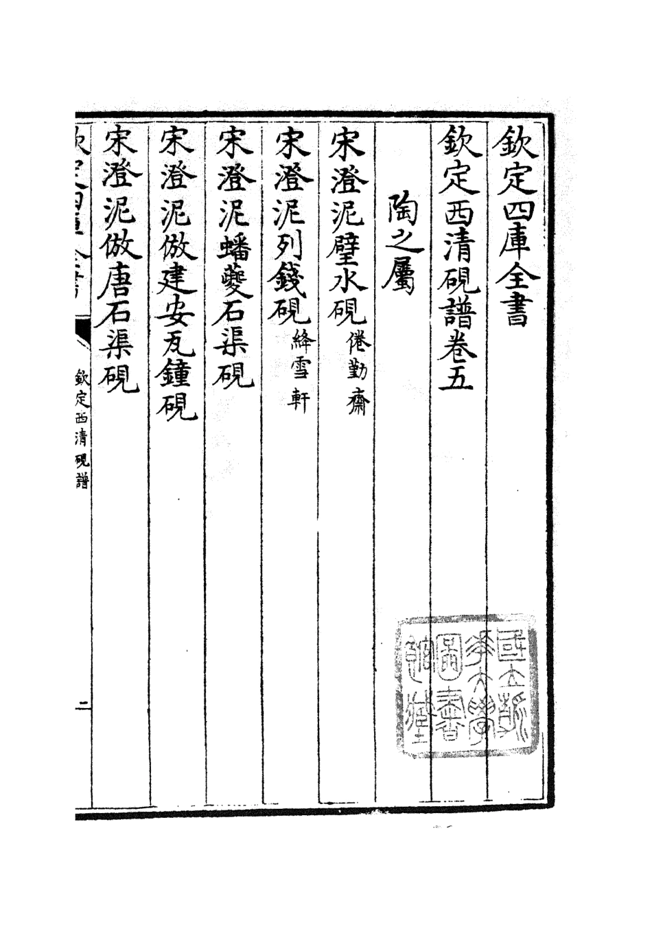 105750-四庫全書珍本初集子部譜錄類之欽定西清硯譜05 .pdf_第2页